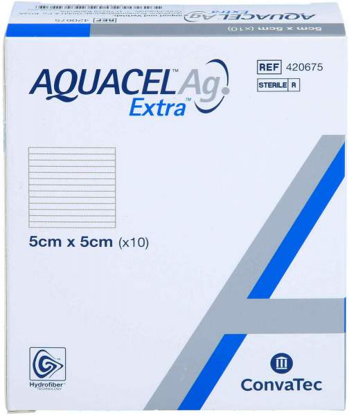 Aquacel AG Extra 5 X 5 cm Kompressen 10 Stück