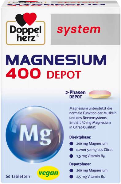 Doppelherz System Magnesium 400 Depot 60 Tabletten