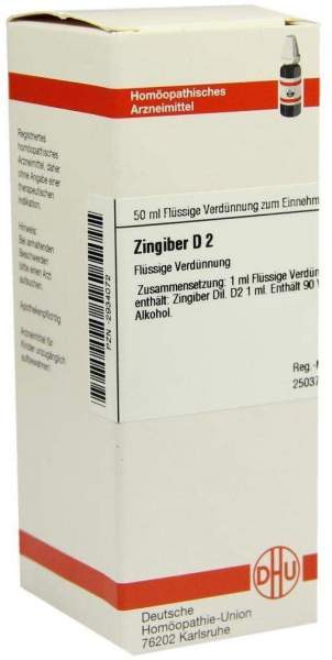 Zingiber D 2 Dilution 50 ml