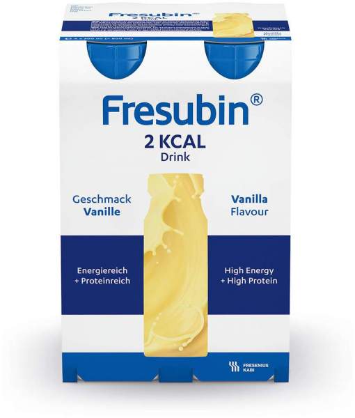 Fresubin 2 Kcal Drink Vanille Trinkflasche 4 x 200 ml Lösung