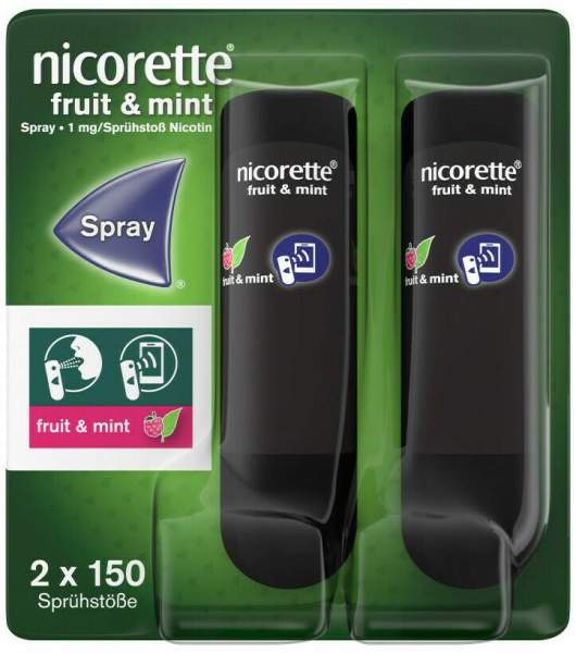 Nicorette Fruit &amp; Mint Spray 1 mg 2 Stück