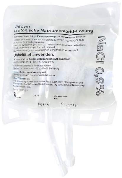 Isotonische Nacl Lösung Infusionsbeutel