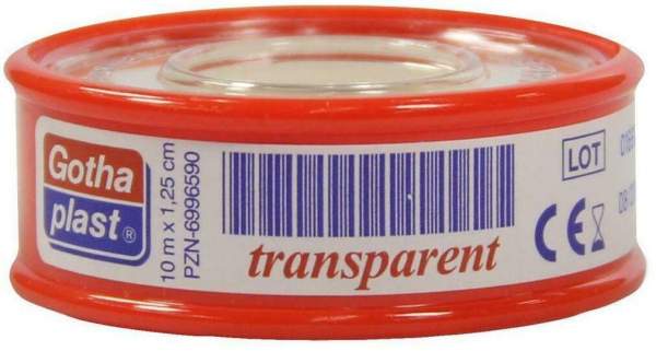 Gotha Flex Heftpflaster Transparent 1,25 cm X 10 M 1 Pflaster