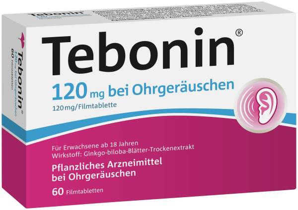 Tebonin 120 mg bei Ohrgeräuschen 60 Filmtabletten
