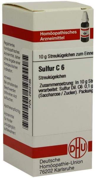 Sulfur C6 10 G Globuli