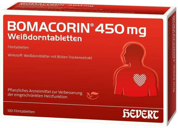 Bomacorin 450 mg Weißdorntabletten 100 Stück
