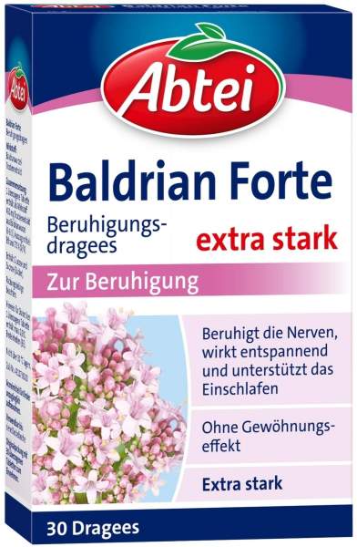 Abtei Baldrian Forte 30 Überzogene Tabletten