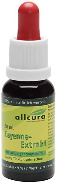 Cayenne Extrakt Sehr Scharf 20 ml Flüssigkeit