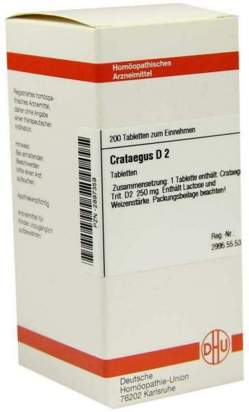 Dhu Crataegus D2 200 Tabletten