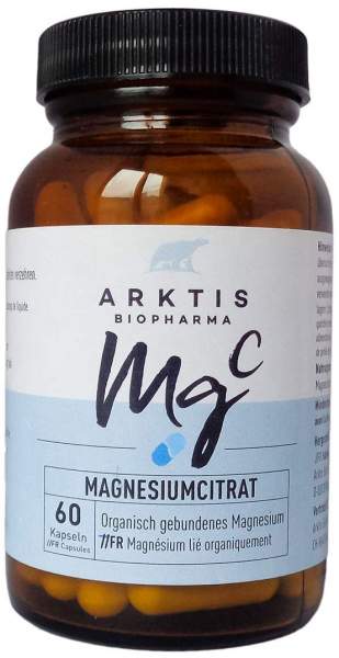 Arktis Magnesiumcitrat mg C 60 Kapseln