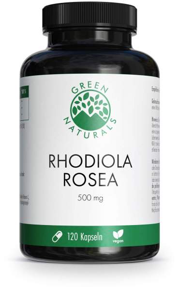 Green Naturals Rhodiola Rosea 500 mg hochdosiert 120 Kapseln