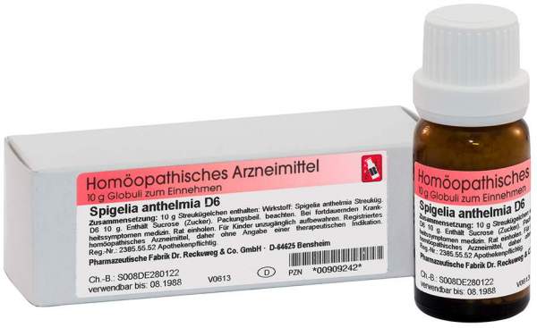 Spigelia Anthelmia D 6 Globuli