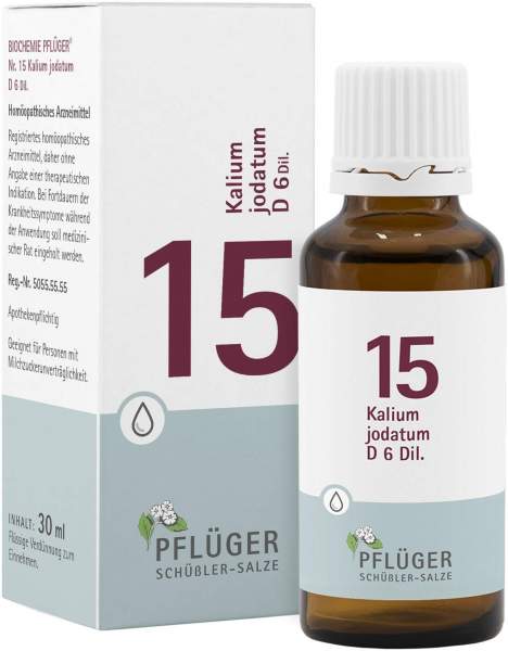 Biochemie Pflüger 15 Kalium Jodatum D6 30 ml Tropfen