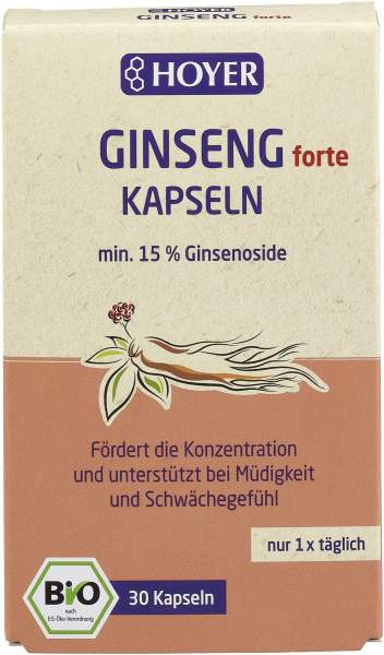 Hoyer Bio Ginseng 30 Kapseln