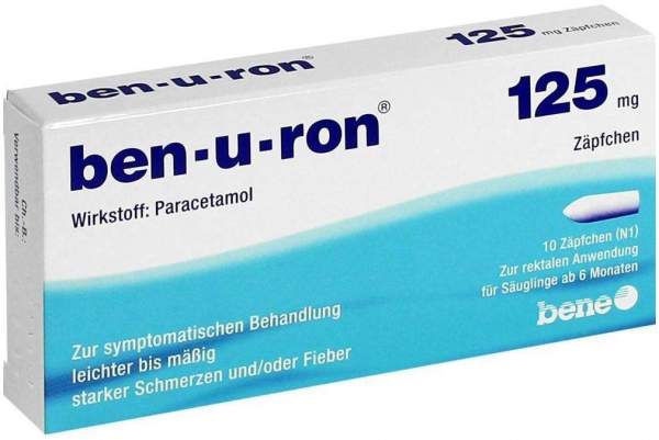 Ben U Ron 125 mg Säuglings-Suppositorien 10 Stück