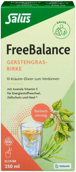 Freebalance Gerstengras-Birke 10-Kräuter-Elixier Bio 250 ml