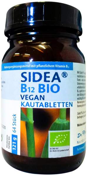 Sidea B 12 Bio Vegan 64 Kautabletten