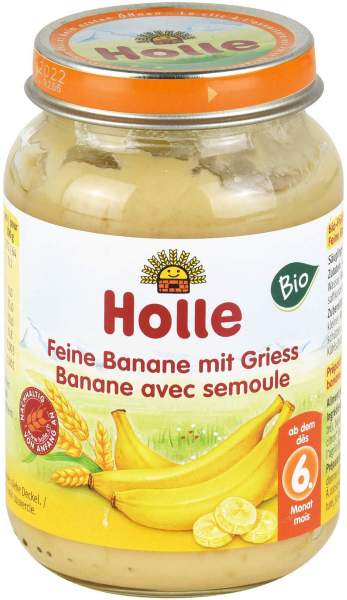Holle Feine Banane Mit Gries 190 G