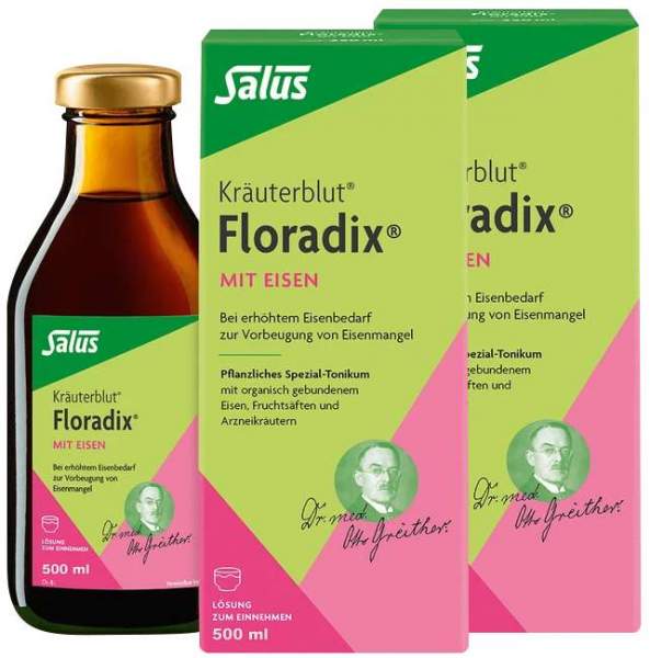 Floradix mit Eisen Tonikum 2 x 500 ml