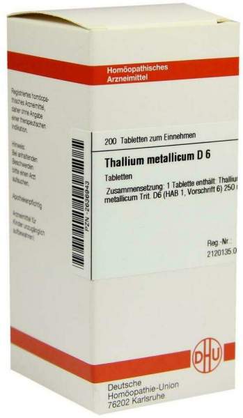 Dhu Thallium Metallicum D6 200 Tabletten