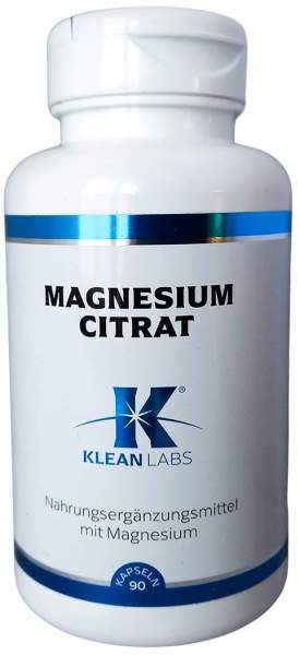 Magnesium Citrat Klean Labs Kapseln
