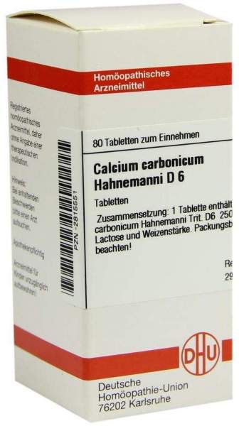 Dhu Calcium Carbonicum Hahnemanni D6 80 Tabletten