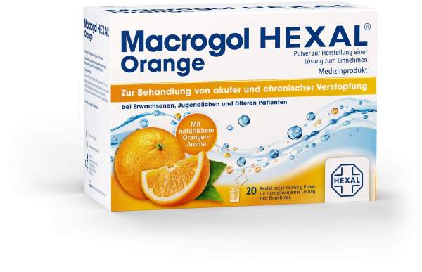 Macrogol Hexal Orange 20 Beutel