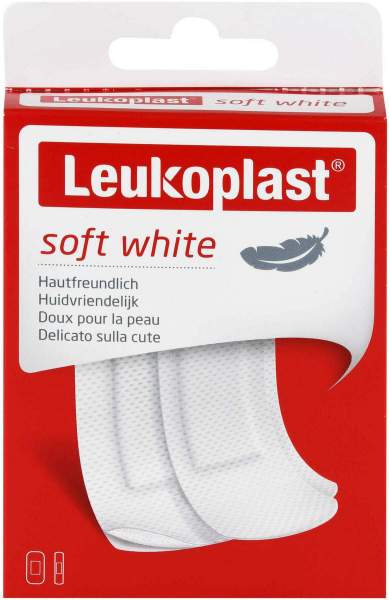 Leukoplast soft white Strips 19x72mm 12 Stück und 38x72mm 8 Stück