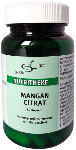 Mangan Citrat Kapseln 60 Stück