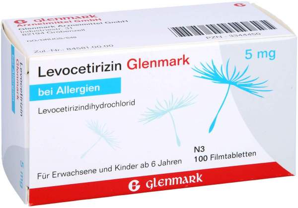 Levocetirizin Glenmark 5 mg 100 Filmtabletten