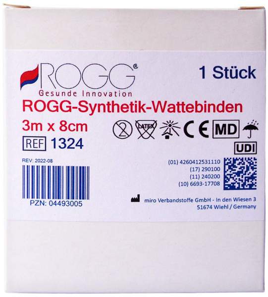 Rogg Synthetik Wattebinde 8 Cmx3 M