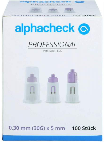 Alphacheck Professional Pen-Nadeln Plus 30 G X 5 M