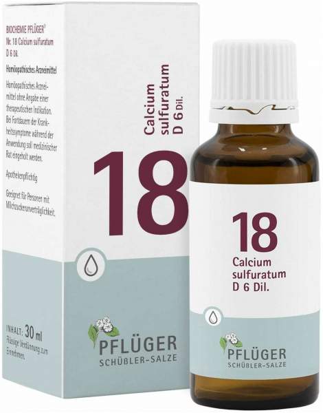 Biochemie Pflüger 18 Calcium Sulfuratum D6 30 ml Tropfen