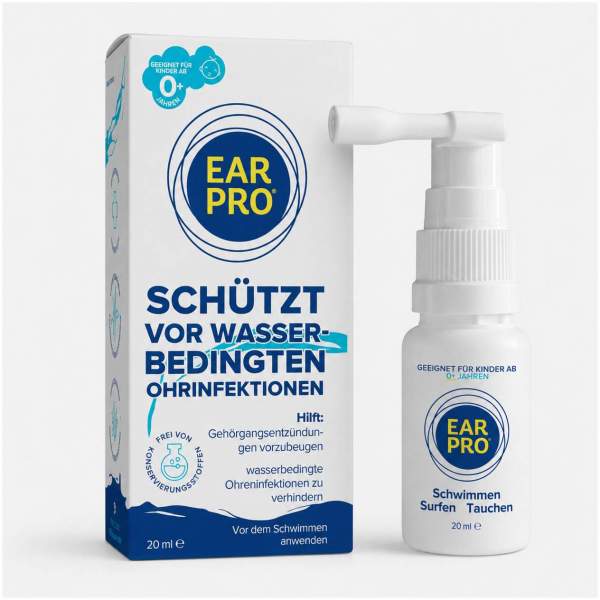Ear Pro Ohrenspray Schutz Schwimmen Tauchen Surfen 20 ml