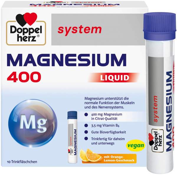 Doppelherz System Magnesium 400 Liquid 10 Trinkampullen
