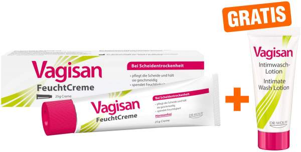 Vagisan Feuchtcreme 25 g Creme + gratis Vagisan Intimwaschlotion 10 ml