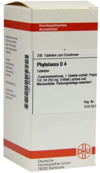 Phytolacca D4 200 Tabletten