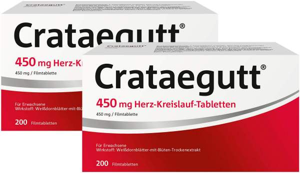 Crataegutt 450 mg Herz-Kreislauf-Tabletten 2 x 200 Stück