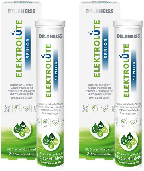Dr.Theiss Elektrolüte Senior Brausetabletten 2 x 20 Stück