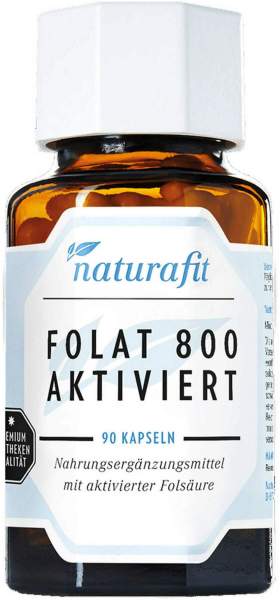 Naturafit Folat 800 aktiviert 90 Kapseln