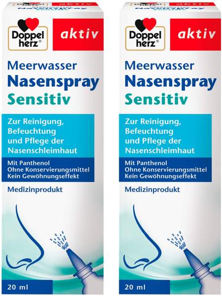 DOPPELHERZ Meerwasser Nasenspray mit Panthenol 2 x 20 ml