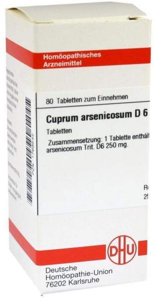 Dhu Cuprum Arsenicosum D6 80 Tabletten