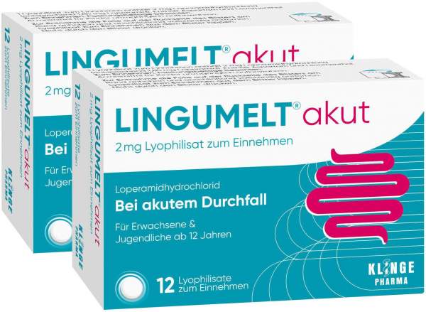 Lingumelt Akut 2 mg Lyophilisat zum Einnehmen 2 x 12 Stück