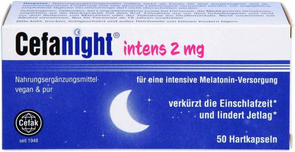 Cefanight intens 2 mg Hartkapseln 50 Stück