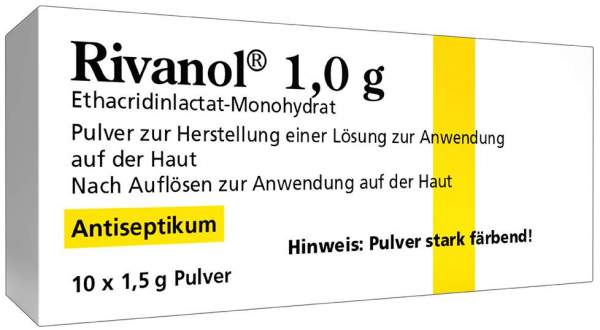Rivanol 1,0 G Pulver 10 Stück