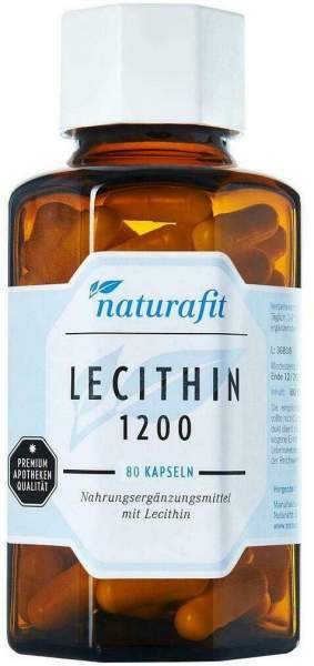 Naturafit Lecithin 1200 Kapseln 80 Stück