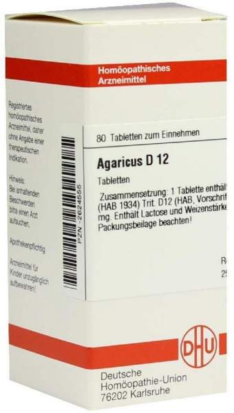 Agaricus D12 80 Tabletten