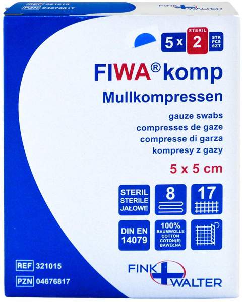 Mullkompressen 5x5 cm Steril 8fach