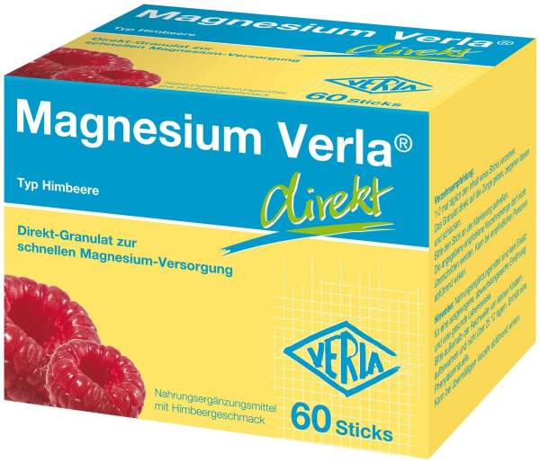 Magnesium Verla Direkt Himbeere 60 Granulatbeutel