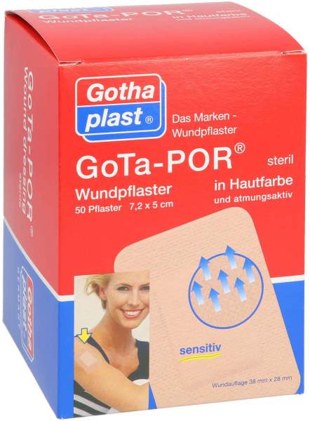 Gota-Por Wundpflaster 5x7,2 cm Steril Hautfarben